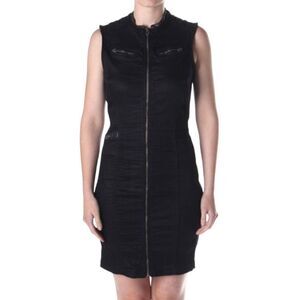 G-Star Raw Lynn Avity Slim Front Zip Denim Dress Sz XS
